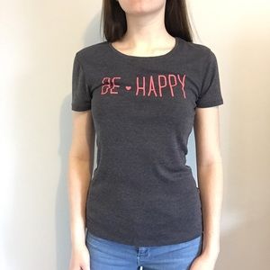 "Be Happy" T Shirt OldNavy Size Medium